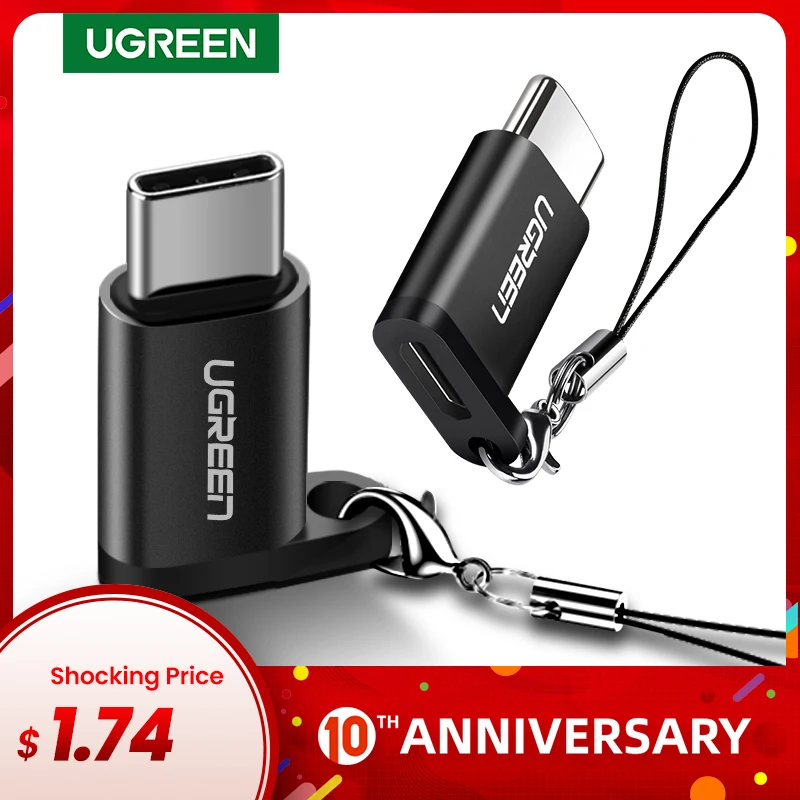 

Ugreen USB Type C OTG Adapter Micro USB to USB C Cable Converters For Macbook Xiaomi mi 10 iPad Pro Quick Charge USB C OTG Cable