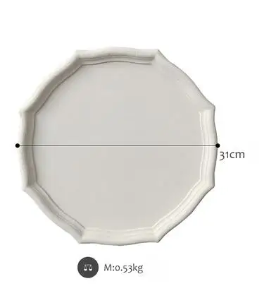 white Tobs поднос для сушеных фруктов Morandi цвет ручной работы десерт поднос торт украшение стола Макияж ювелирные изделия кольцо поднос - Цвет: white