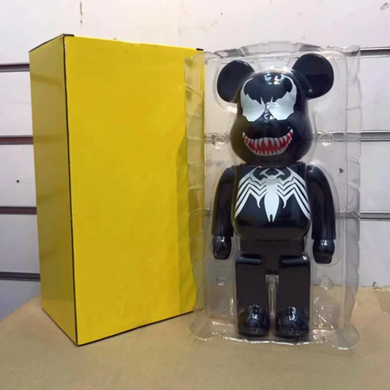 BRD43 KEY CHAIN 400% Bear Vinyl Doll Collections Model Figure Decorations Statue Bear Dolls Brick Street Art Gifts - Цвет: BRD43