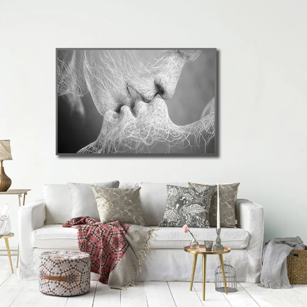 Kiss холст настенные картины художественный плакат и печатная машина Печать для