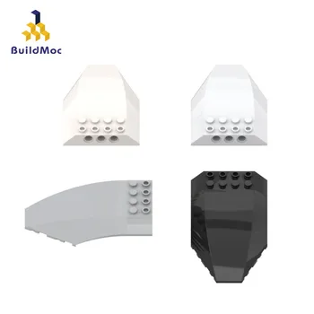 

BuildMOC Compatible Assembles Particles 45705 6x10x5 curved case For Building Blocks Parts DIY LOGO
