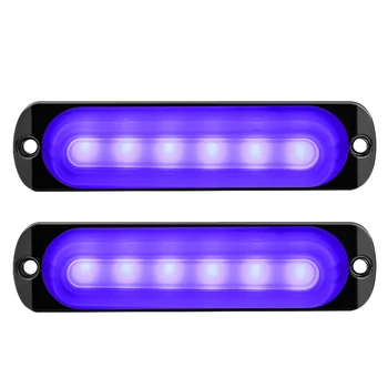 

10pcs Signal light 24W 6LED Auto Truck Fog Light Off-Road Safety Urgent