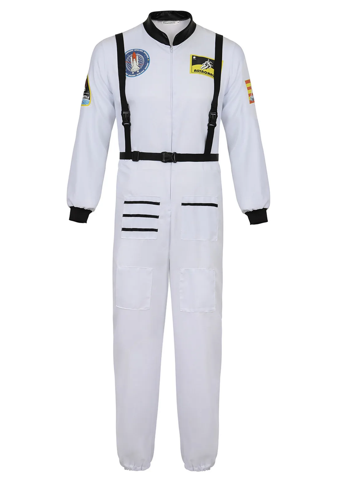 Astronaut Costume Space Suit for Adult Role Play Cosplay Costumes Zipper Costume Flight Jumpsuit Plus Size Uniform