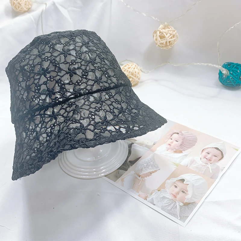 Lace Baby Hat Girl Boy Toddler Lovely Kids Caps Newborn Photo Lacing hat solid color Baby Photography Prop Vacation Princess Hat newborn socks for babies