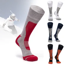 Зимние Лыжные носки для взрослых, теплые хлопковые носки для сноубординга, спорта, сноуборда, катания на лыжах и походов, термоноски M& L, новинка