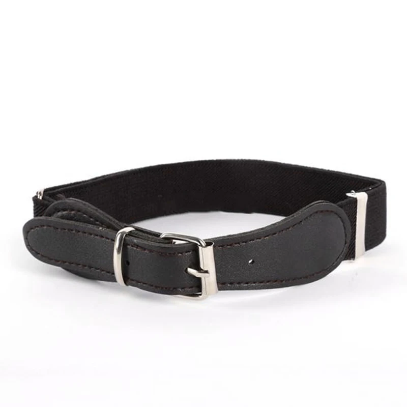 Children Belts Buckle Kids Jeans Pants Elastic Belt Stretch Adjustable For Toddler Boys Girls Fashion Waistband Candy Color