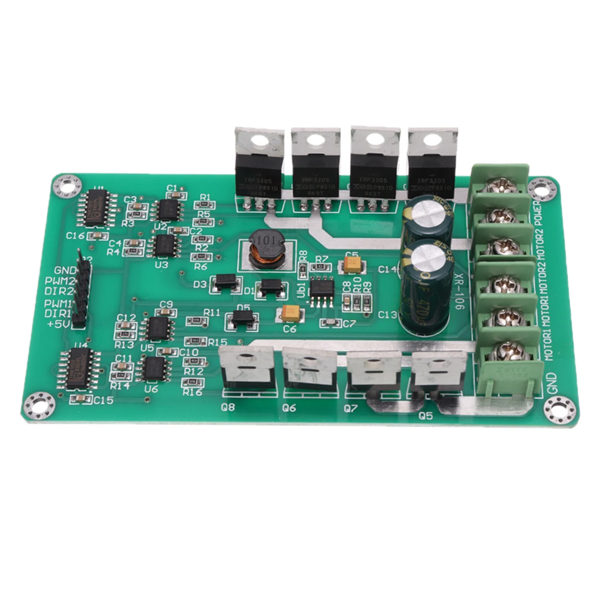 DC 3 V-36 V h-мост модуль драйвера доска N-channel MOSFET IRF3205 двойной мотор драйвер зарядная Модульная плата 15A пик 30A Интегральные схемы