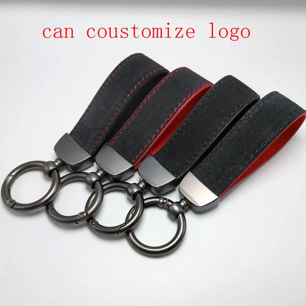 Действительно кожаная вешалка для ключей из углеродистой кожи брелок с