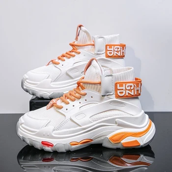 

2020 Autumn Fashion Sneakers For Women Chunky Platform High Top Casual Shoes Woman Tenis Female Walking Trainers Comfortable 5cm