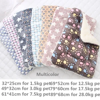 

Pet Mat Autumn & Winter Warm Cat Universal Blanket Non-slip Cushion Bed for Dogs Pet Litter Mat Luxury Beds Plush Dog Bed