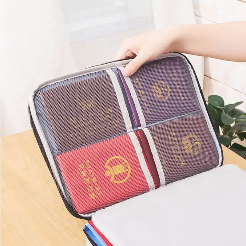 Document Ticket Storage Bag Waterproof Large Capacity Certificates Files Organizer for Home Office Travel 5 Document Ticket Storage Bag Waterproof Large Capacity Certificates Files Organizer for Home Office Travel 5