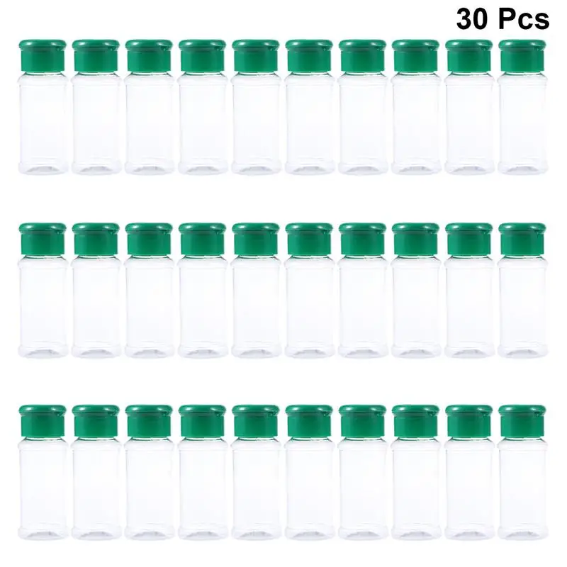 30 шт. пластиковая бутылка для приправ дозатор пряностей шейкеры перца соляная