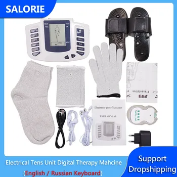 

Electrode Tens Unit Digital Tens and Muscle Machine Muscle Stimulator Body Massager with Tens Electrode Pads Pain Relief Therapy