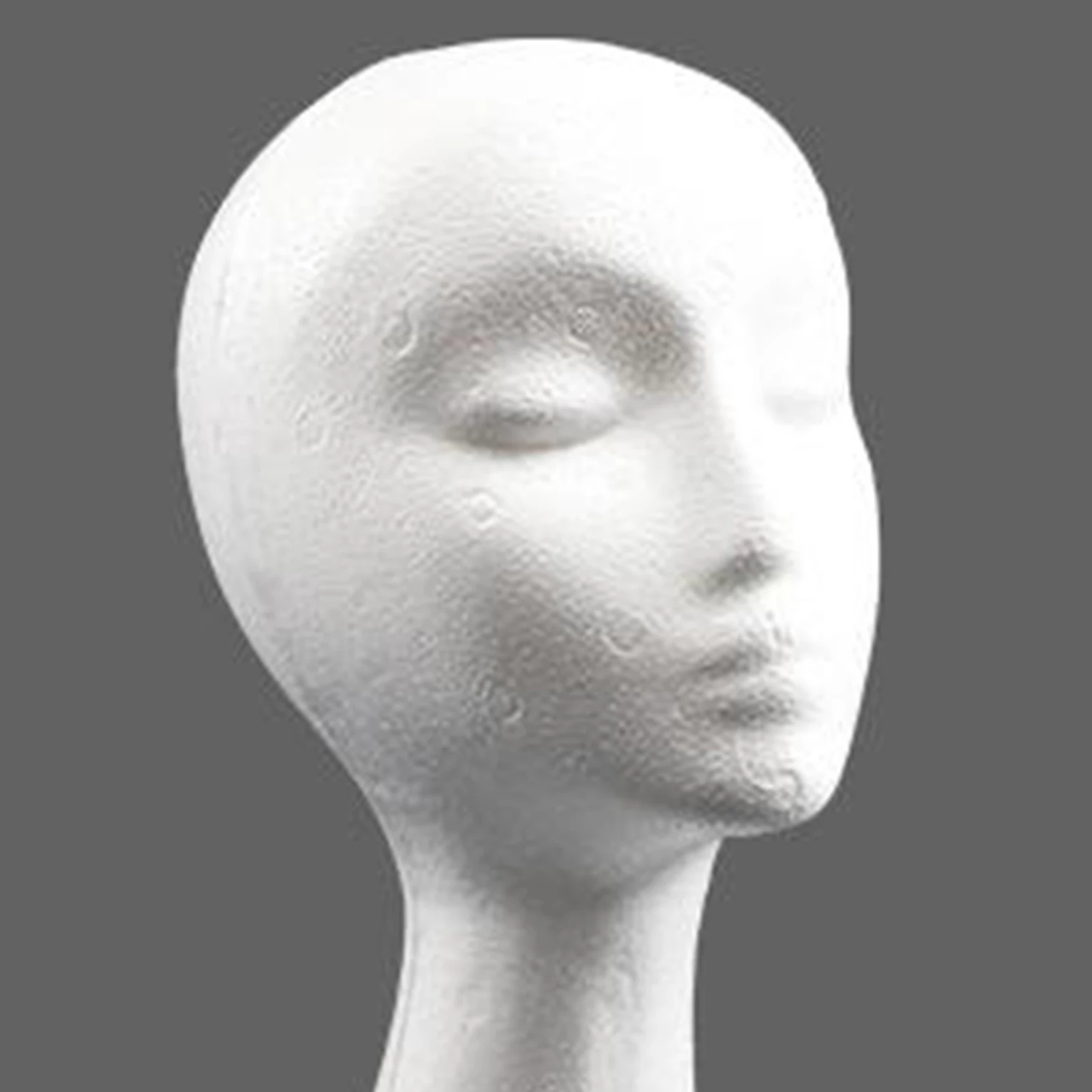19.5'' Inch Styrofoam Female Wig Head Mannequins Manikin Style Model & Display Women's Wigs Hats & Hairpieces Stand