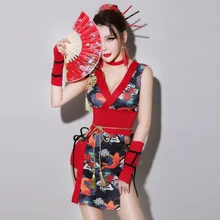 Костюмы для джазовых танцев с принтом, женская сексуальная одежда для диджея, одежда для выступлений на шесте, одежда для ночного клуба, Ds Gogo, платье для танцев DC2827