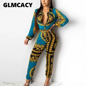 

Women Sexy V Neck Print Jumpsuit Deep V Neck Long Jumpsuit Romper Female Summer Vintage Playsuit Overalls