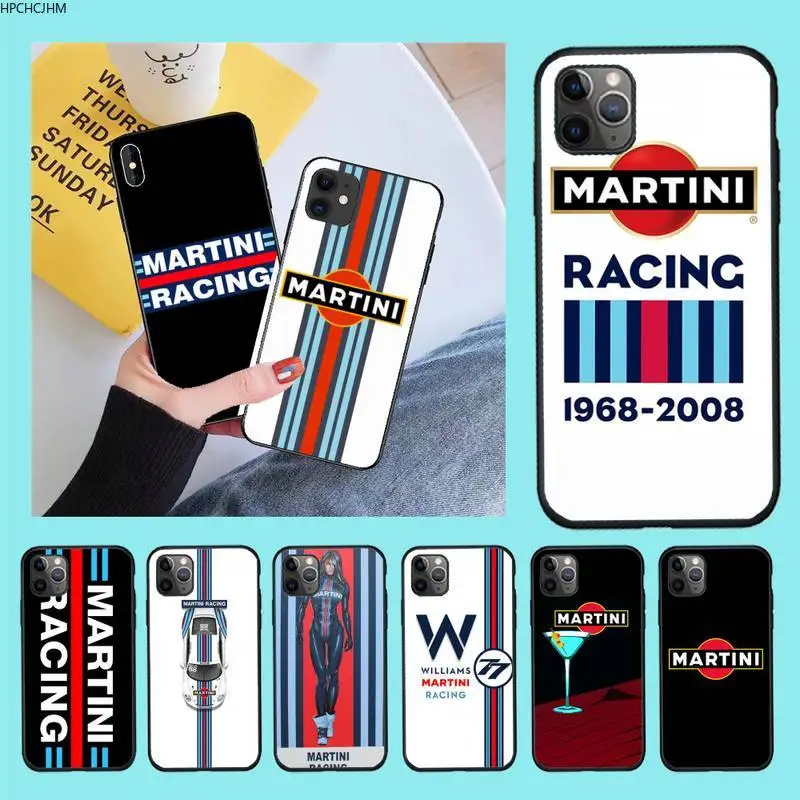 Martini racing TPU Soft Silicone Phone Case Cover for iPhone 11 pro XS MAX 8 7 6 6S Plus X 5S SE 2020 XR case | Мобильные телефоны
