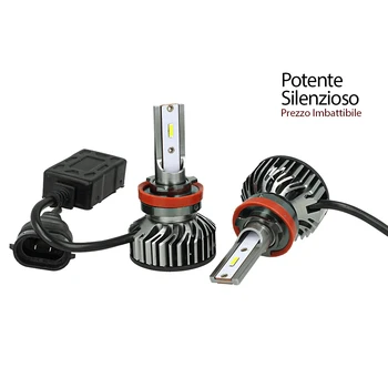 

CARALL LH8426 Kit Full Led Cob H8 H11 26W Real 12V with fan Raffrenddamento silent attack adjustable 2200 lumen