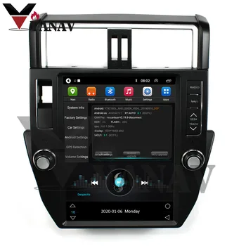 

12.1 Inch Tesla Screen Android 9. 0 px6 GPS Navigation for-TOYOTA Prado 10-13 Tesla Radio Screen Car Multimedia Player