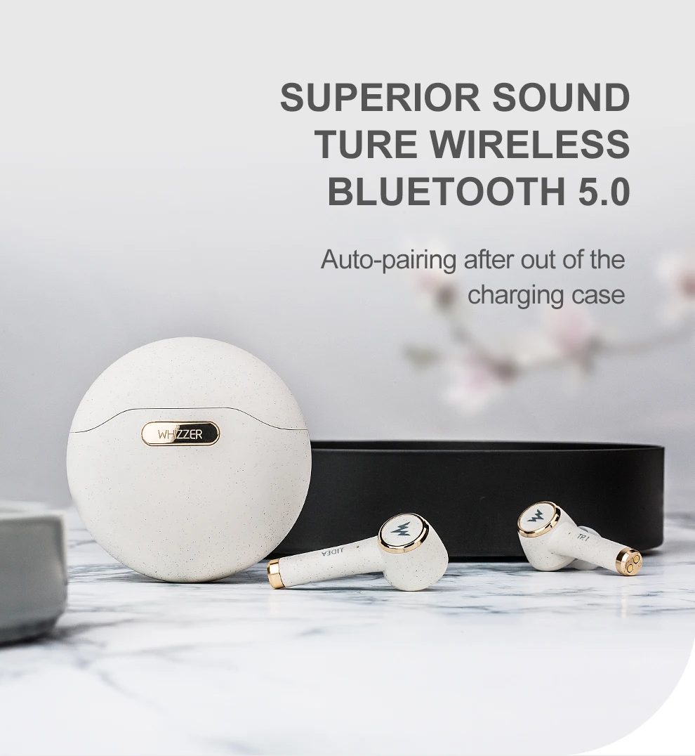 WHIZZER TP1S tws True wireless sport earphone Bluetooth 5.0 Mini in Ear Stereo Headset  earphones Earbuds Wireless with mic