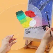 Pintura acrílica do artista do gouache da paleta de pintura transparente à pintura a óleo fácil limpa ferramentas da aguarela acima da pintura de mistura palet p3u7