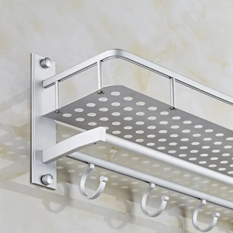 

Toilet Bathroom Toilet Storage Shelf-Layer Aluminium Alloy Layer Wall Washbasin Wall Mount Towel Rack