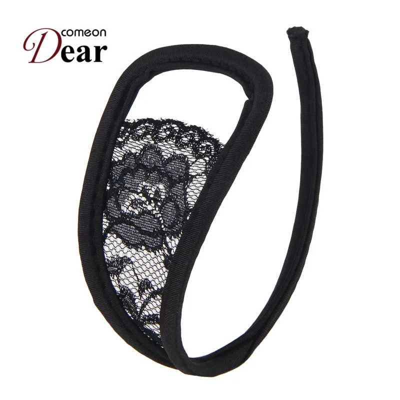 Comeondear Lace G String Thong Black Crocet Sheer Erotic Panties Floral Comfortable G Strings