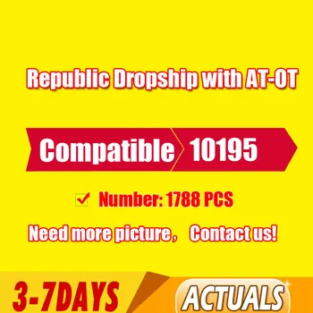 

IN STOCK Star Toys Wars 1788pcs Republic Dropship with AT- Walker OT Model Building Blocks Bricks 81055 05053 Toy Gift