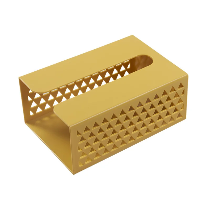 

Simplicity tissue box Self-adhesive hanging Toilet paper napkin Storage case kitchen WC office hollow creative Organize Holder