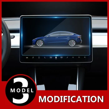 

Car Navigation Touch Screen Tempered Glass Protector 15" Center Control Touchscreen Protect Film for Tesla Model 3 Accessories