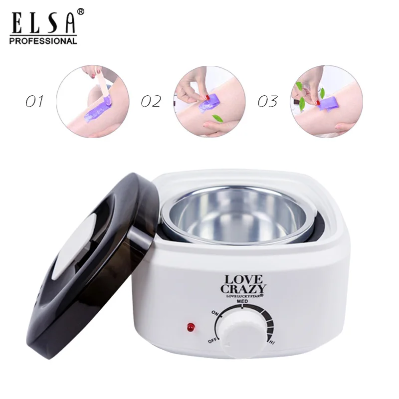 

2 COLOR hot 2020 Hair Removal Tool epilator Warmer Wax Heater Professional Mini SPA Hand Epilator Feet Paraffin Pink White