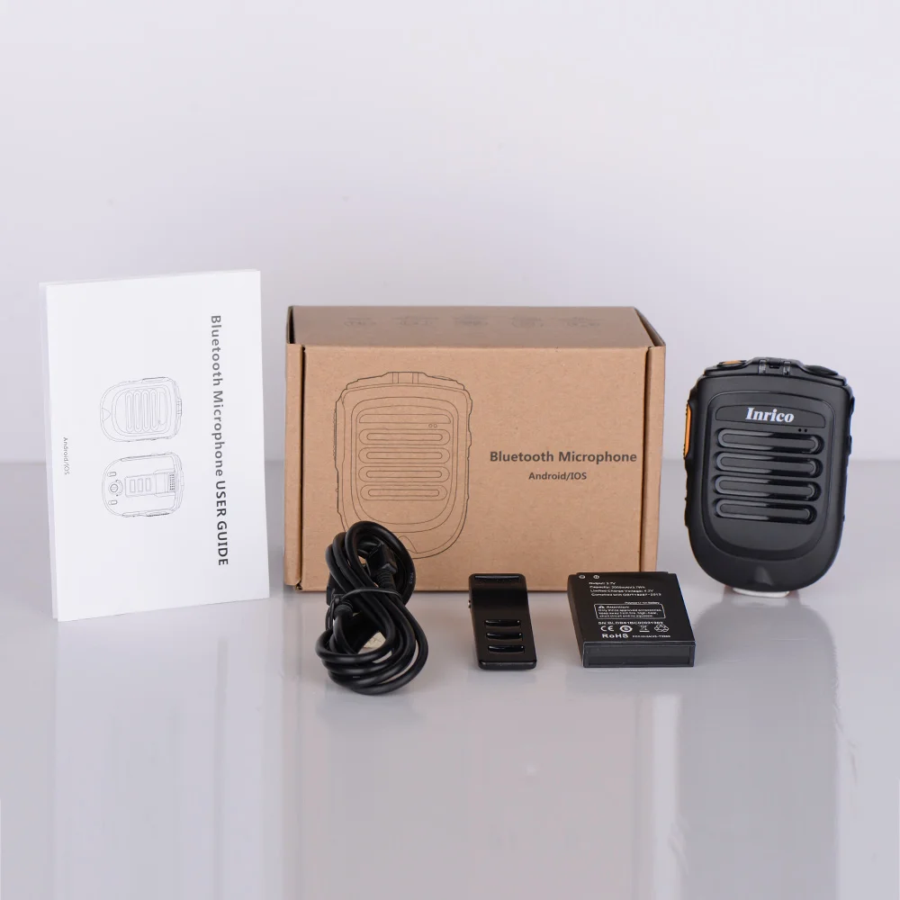 Zello Microfone sem Fio Mini Alto-falantes Ptt Walkie Talkie Android Microfones Portáteis Alto-falante Bluetooth Inlina-b01 - Image 4