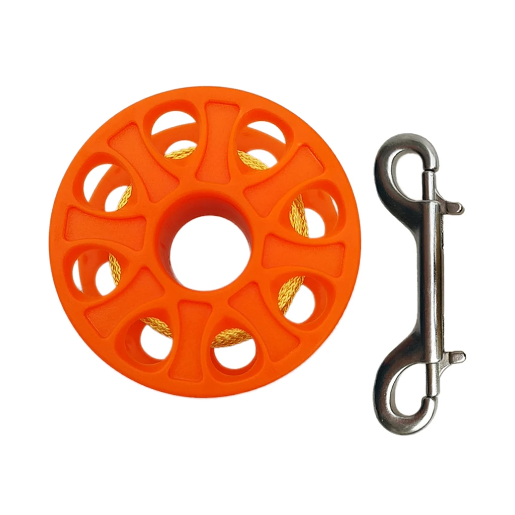 Scuba Diving Diver Dive Reel Finger Spool & 18m Line, Double End Bolt Snap - Choice of Color