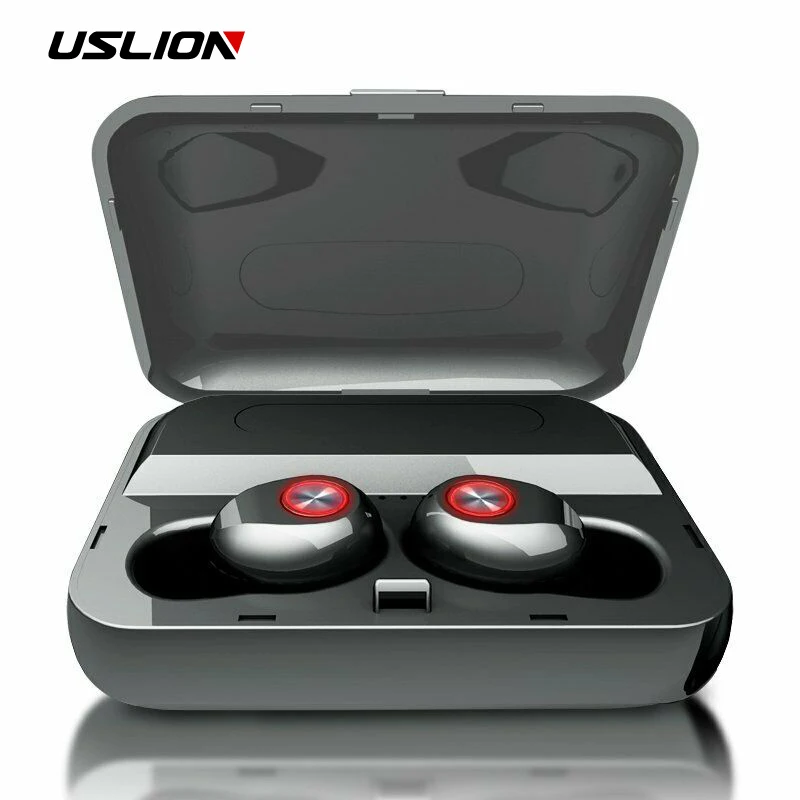 USLION 5,0 Bluetooth Беспроводные наушники с двойным микрофоном громкой связи спортивные наушники игровая гарнитура