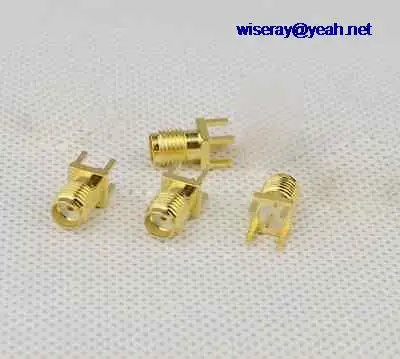 DHL/EMS 500 шт Золото SMA Гнездовой разъем Центральная пайка PCB клип крепление RF разъемы plug-A7