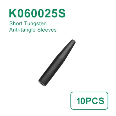 S Anti tangle Sleeve 10 шт., вольфрамовые противоскользящие рукава для ловли карпа, вольфрамовые лески, резиновые трубки, рыболовные снасти - Цвет: S Anti tangle Sleeve
