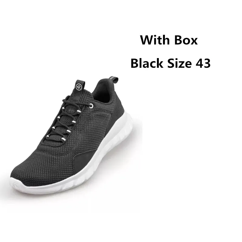 With Box Black 43 Xiaomi FREETIE кроссовки мужские легкие спортивные кроссовки дышащая подошва EVA Мягкая Повседневная сетчатая верхняя модная обувь от Mijia Youpin - Цвет: With Box Black 43