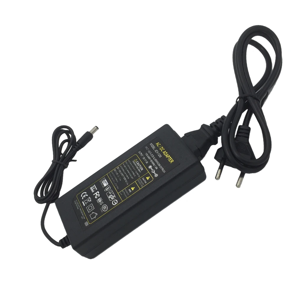 Адаптер питания 1 шт. AC DC 12 В 5A 60 Вт переключатель для 5050 3528 5730 7020 8520 светодиодный