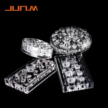 4 шт./лот, прозрачный держатель чернил для татуажа, держатель ручки для татуажа, Перманентный макияж, колпачки для бровей и губ