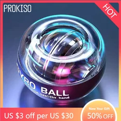Strengthener Force Power Wrist Ball Gyroscope Spinning Wrist Rotor Gym Hand Grip Exerciser Gyro Fitness Muscle Relax Powerball