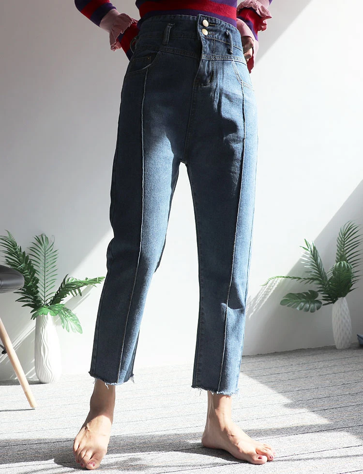 Джинсы для женщин в стиле бойфренд мама с высокой талией для мам bootcut Women mujer jean femme свободные дамские шаровары джинсовые брюки tejanos