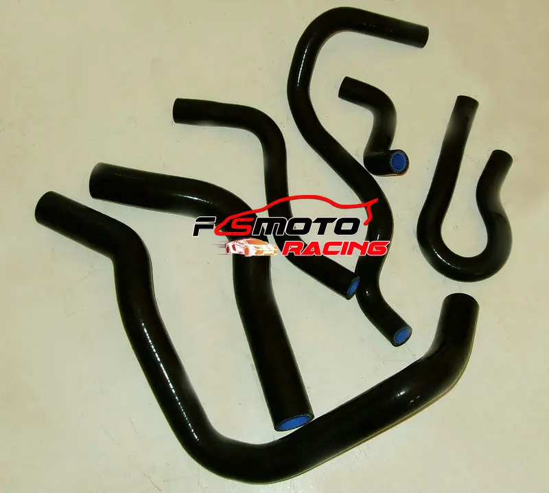 Черный Силиконовые Радиатор/шланг отопителя для HONDA CIVIC EK4/EK9/EG6 B16/B18 1992-2000 92 93 94 95 96 97 98 99 00 - Цвет: Черный