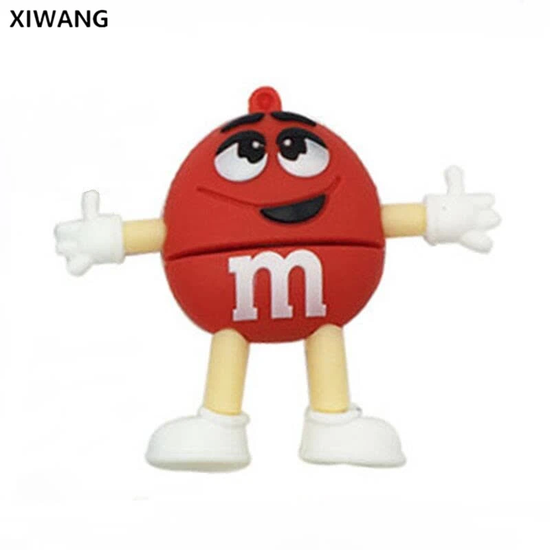 USB флеш-накопитель 128 Гб мультфильм M& M Chocolate Bean usb 2,0 4 ГБ 8 ГБ Флешка 16 Гб Флешка 32 Гб 64 Гб usb карта памяти