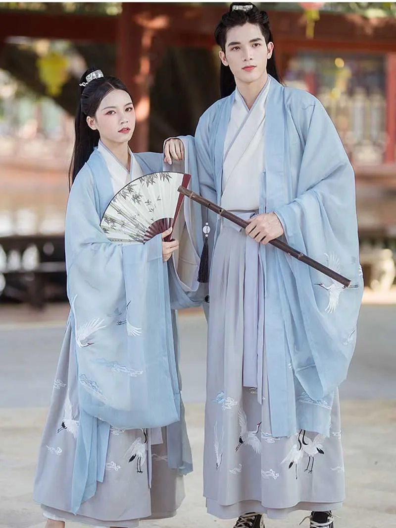 Пары Hanfu Китайская древняя традиционная одежда фантазия взрослый карнавальный