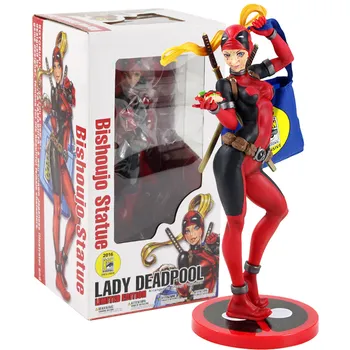 

24cm Avengers Bishoujo Statue Lady Deadpool PVC Action Figure Collectible Model Toys