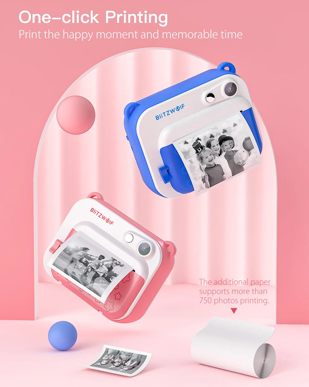 Photo Printer Children’s Video Camera Instant Print