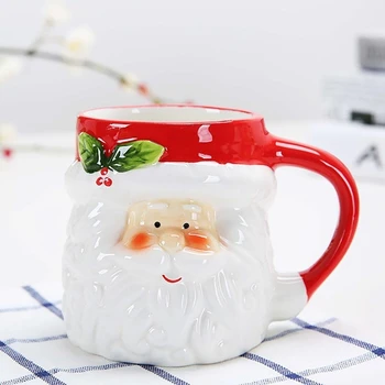 

Green + Coffee Vessel Christmas Cartoons Ceramic Cups Milk Coffee Water cups