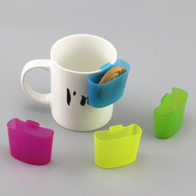 Multifunction Biscuit Rack Portable Tea Bag Holder Clip Bottle Gadget for Cookies Storage Drinking Cup
