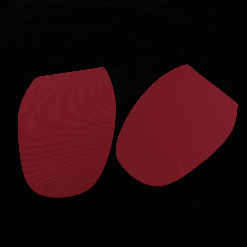 Красный 2Pieces DIY Stick On Soles, Heel Shoe Repair Anti Slip Grip-Rubber Pad - Цвет: Красный