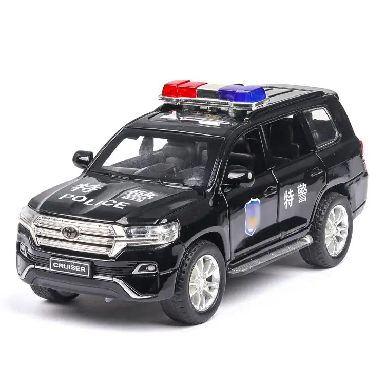 Автомобиль, вызванный 6 может открыть модель автомобиля из сплава внедорожный полицейский автомобиль звук и свет оттяните автомобиль игрушка CZ103 не упаковка